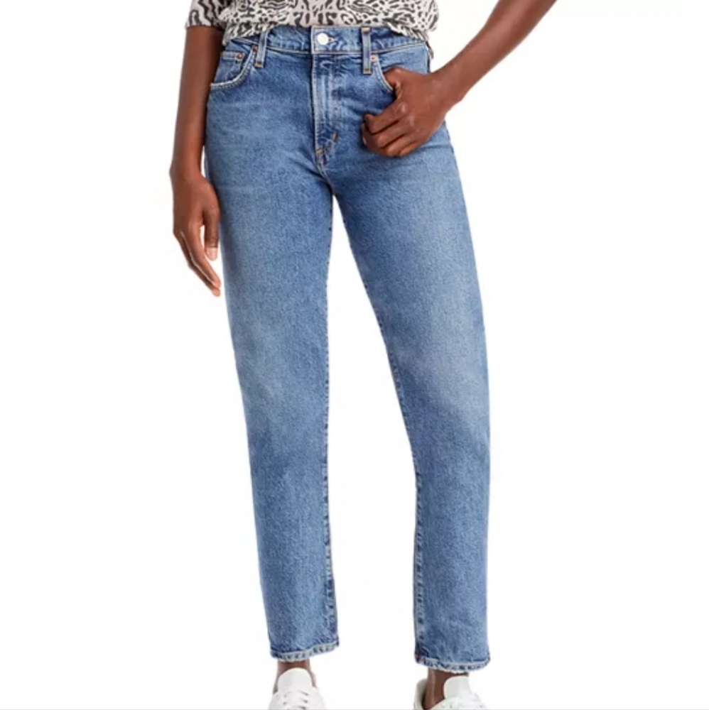 Agolde Toni Mid Rise Straight Leg Jeans